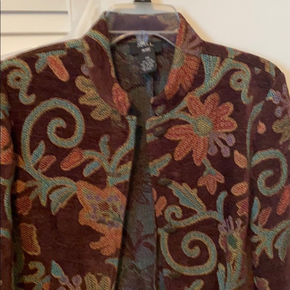 Misses petite tapestry jacket petite m